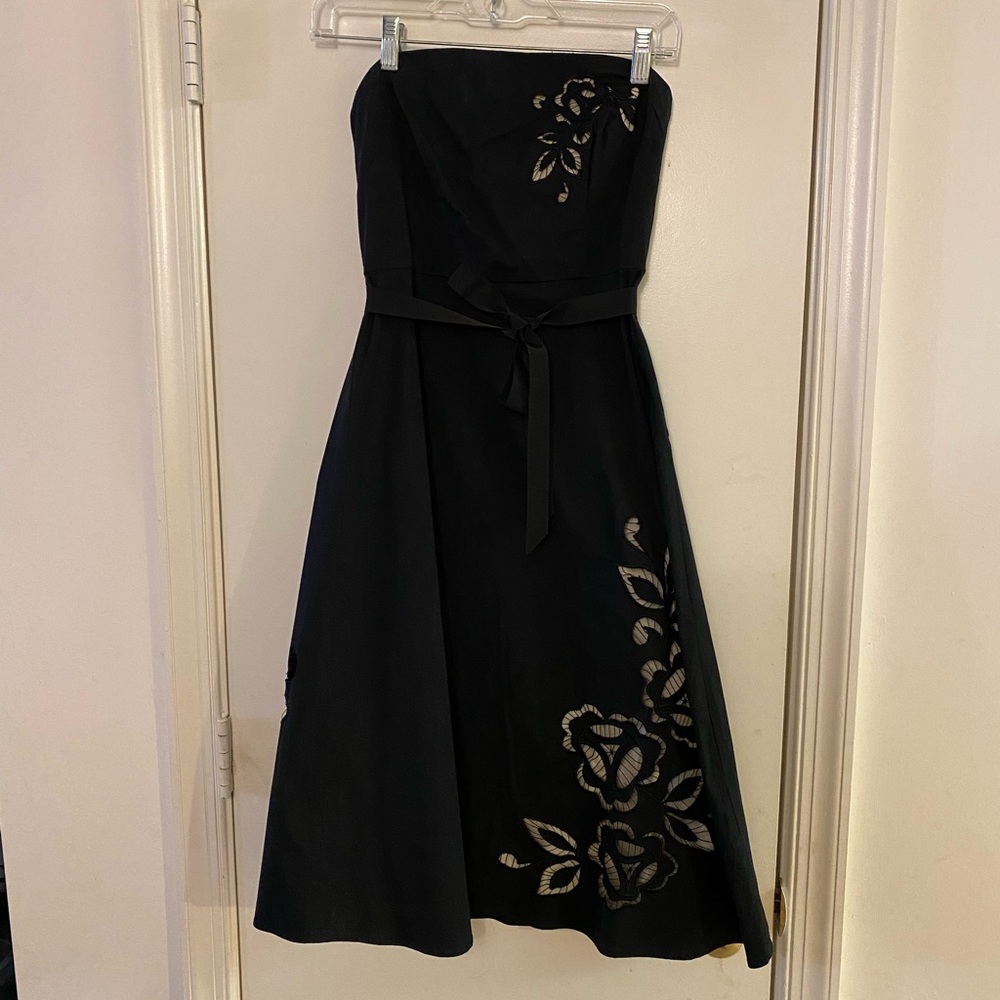 Strapless black Express dress